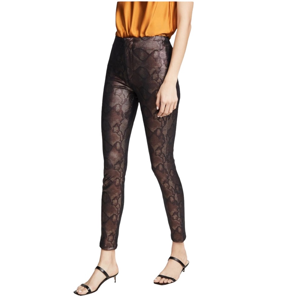 MOTHER The Looker Snake Texture High Waist Skinny